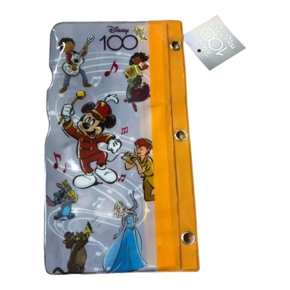 2 Disney 100th Anniversary Mickey Mouse & Disney characters pencil case‎ pouch